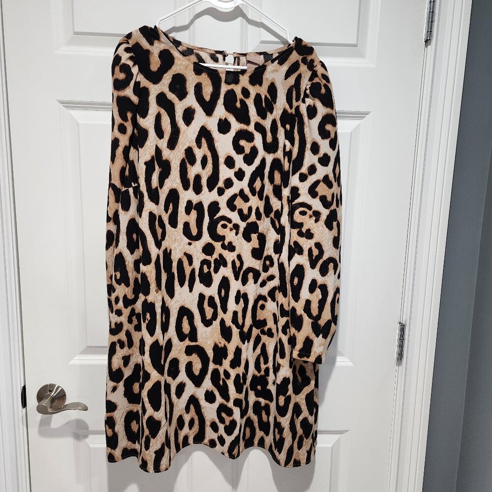 EUC H&M Leopard print dress - size 2XL